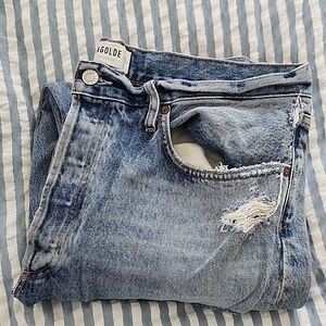 Agolde Blue High Rise Jeans